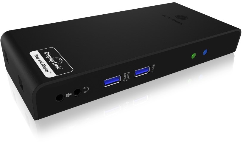 Icy Box USB 3.0, HDMI, RJ-45, DVI - Stacja dokująca
