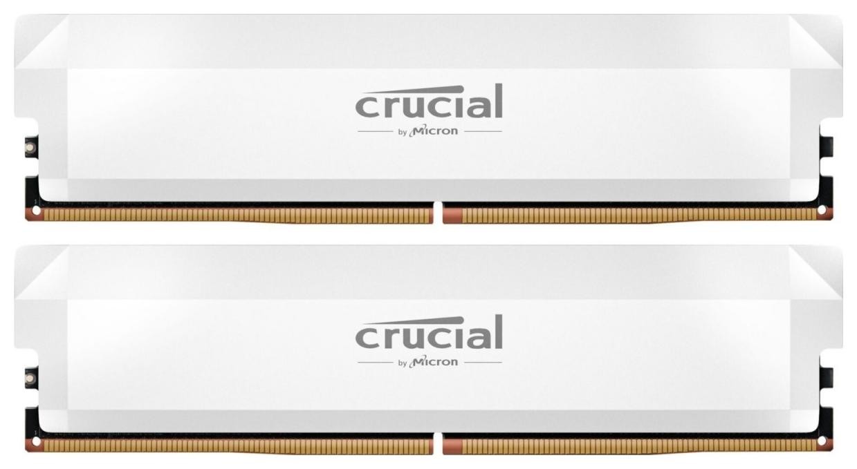Crucial Pro Overclocking 64GB [2x32GB 6000MHz DDR5 CL40 UDIMM] biała