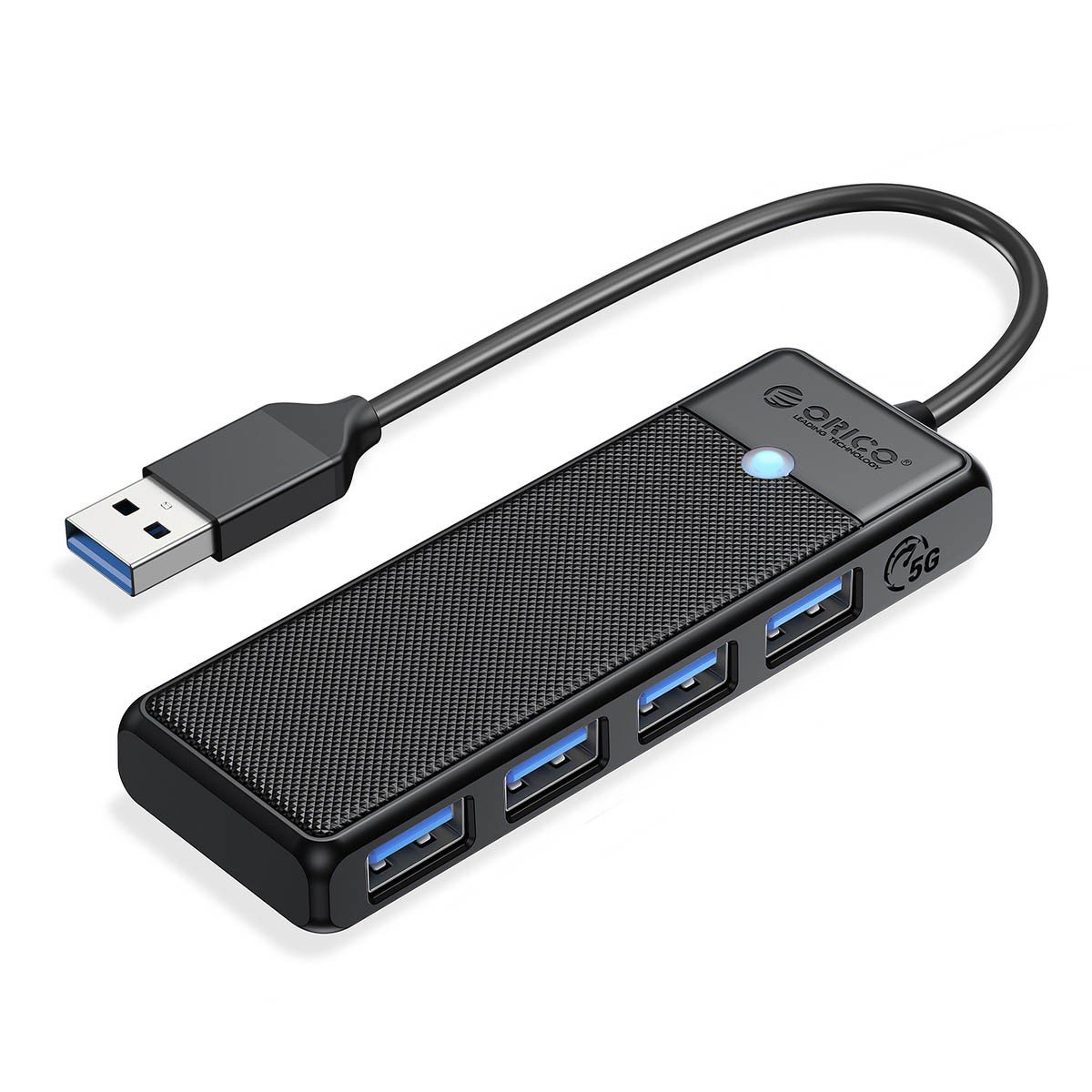 Orico USB-A | 4xUSB-A 3.0 | 5Gbps czarny