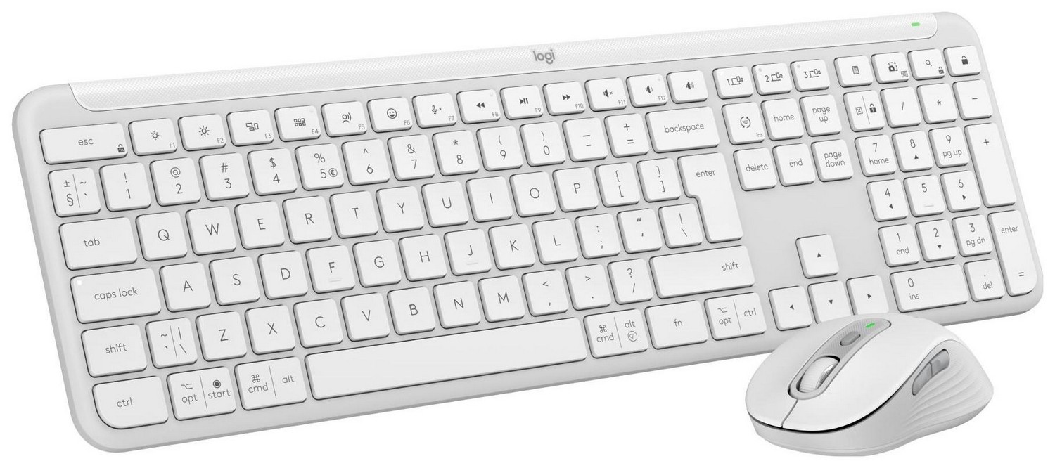 Logitech Signature Slim MK950 Biały