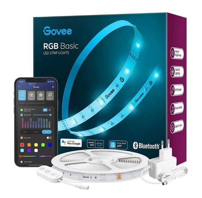 Govee H615A LED Strip Light 5m | Taśma LED | Wi-Fi, RGB