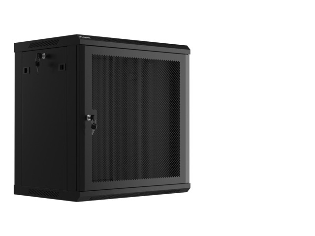 Wisząca Lanberg szafa rack wisząca 19'' 12U 600X450 czarna drzwi perforowane