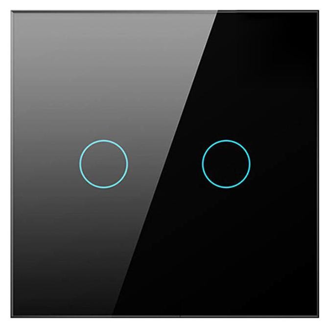 Avatto LZTS02-EU-B2 Podwójny Bez Neutralnego TUYA (czarny)