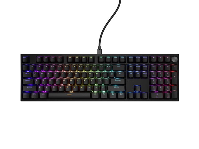 Genesis Thor 404 czarna RGB Outemu Peach Silent