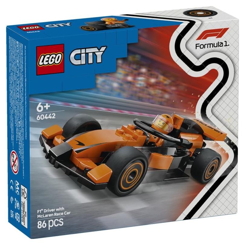 Klocki konstrukcyjne LEGO City 60442 F1 Kierowca i bolid McLaren