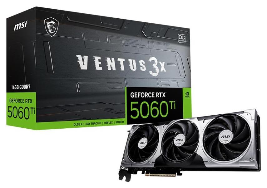 MSI GeForce RTX 5060 Ti 16G VENTUS 3X OC DLSS 4