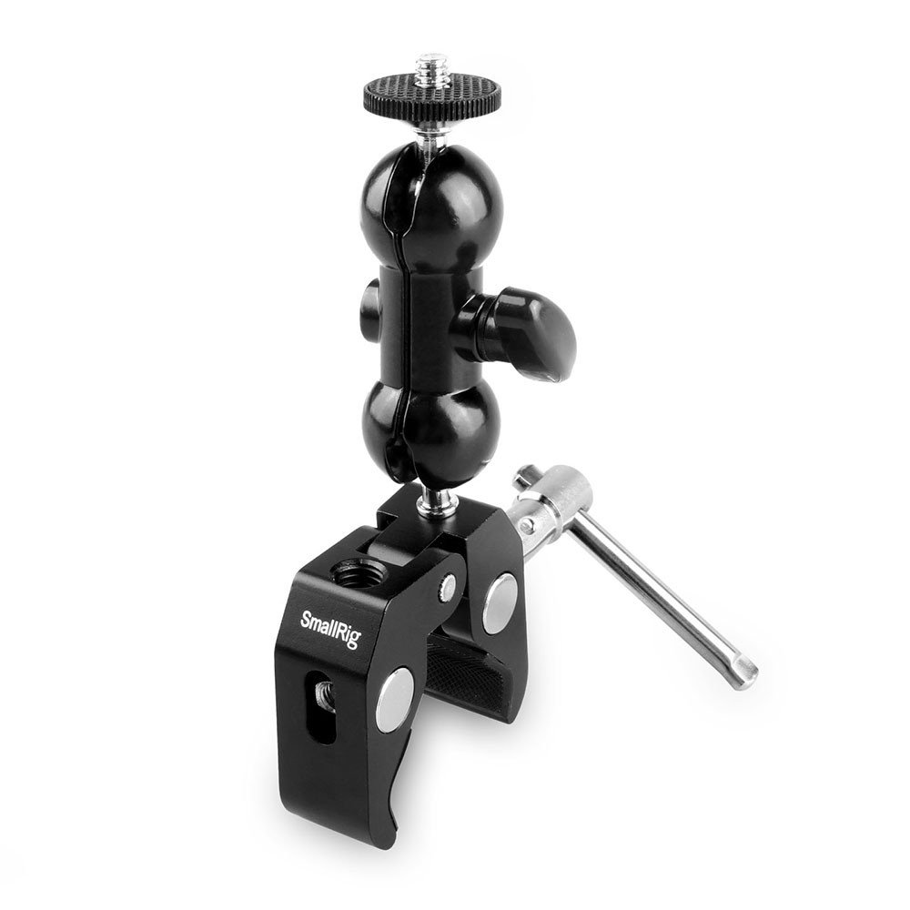 SMALLRIG 1138 DOUBLE BALLHEAD W/CLAMP & 1/4'' SCREW