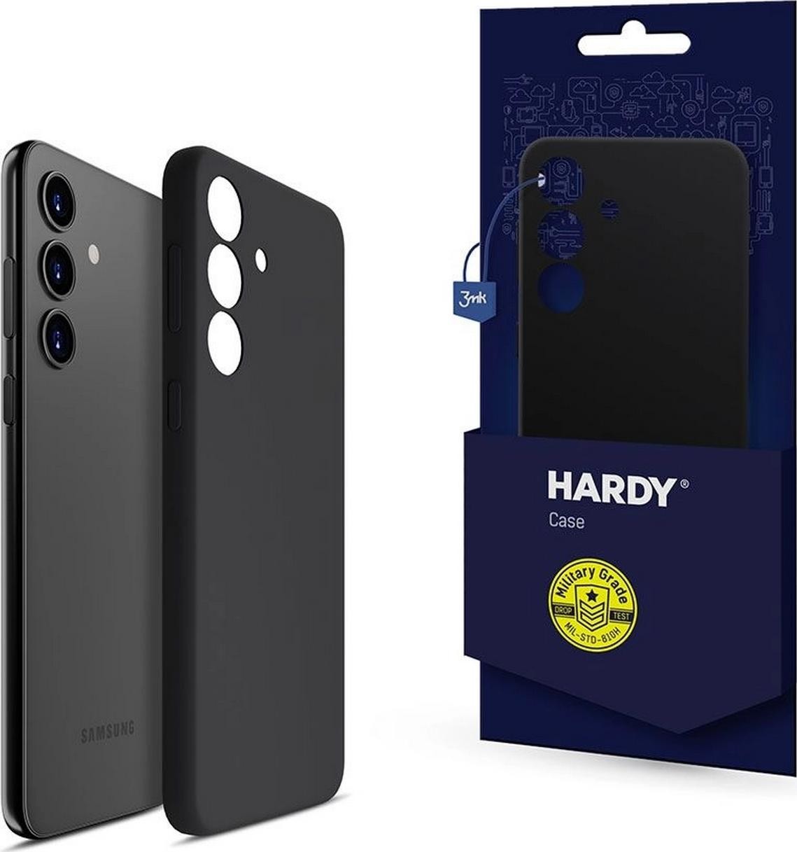 Etui typu plecki 3mk Hardy Silicone MagCase do Samsung Galaxy S24+ czarny