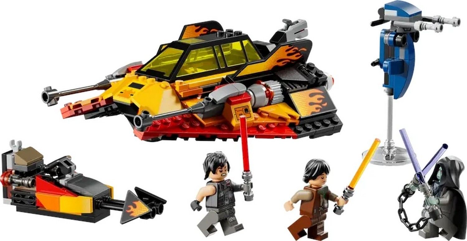 Klocki konstrukcyjne LEGO Star Wars 75414 Płomienny śmigacz śnieżny