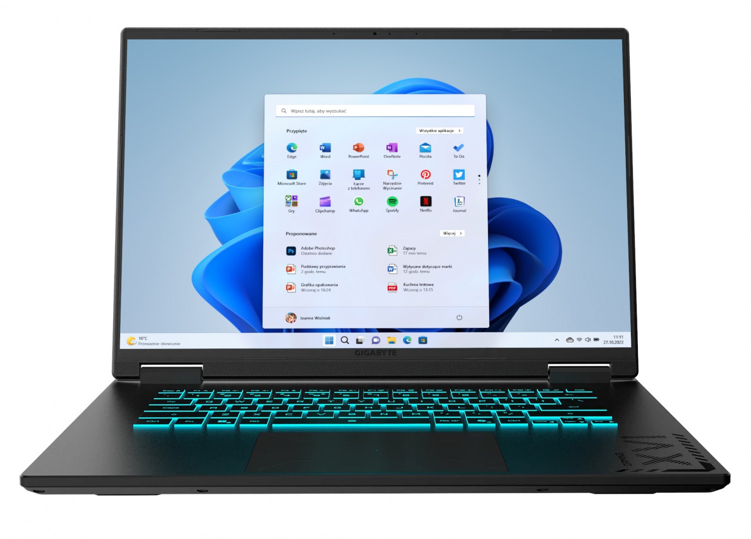 Gigabyte A16 - AMD Ryzen 7 260 | 16''-165Hz | 16GB | 512GB | W11H | RTX 5060