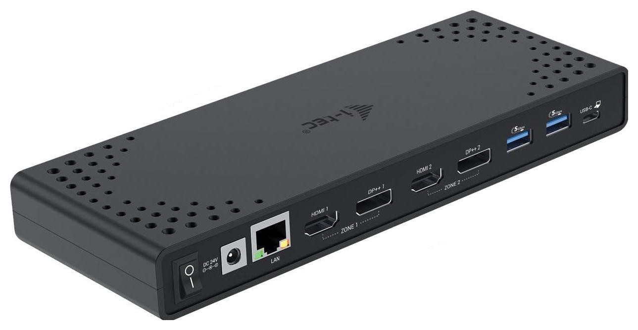 i-tec USB 3.0 / USB-C 2x 4K 1x 5K Dual Display Gen.2 2x DP 2x HDMI LAN Audio Power Delivery 100W
