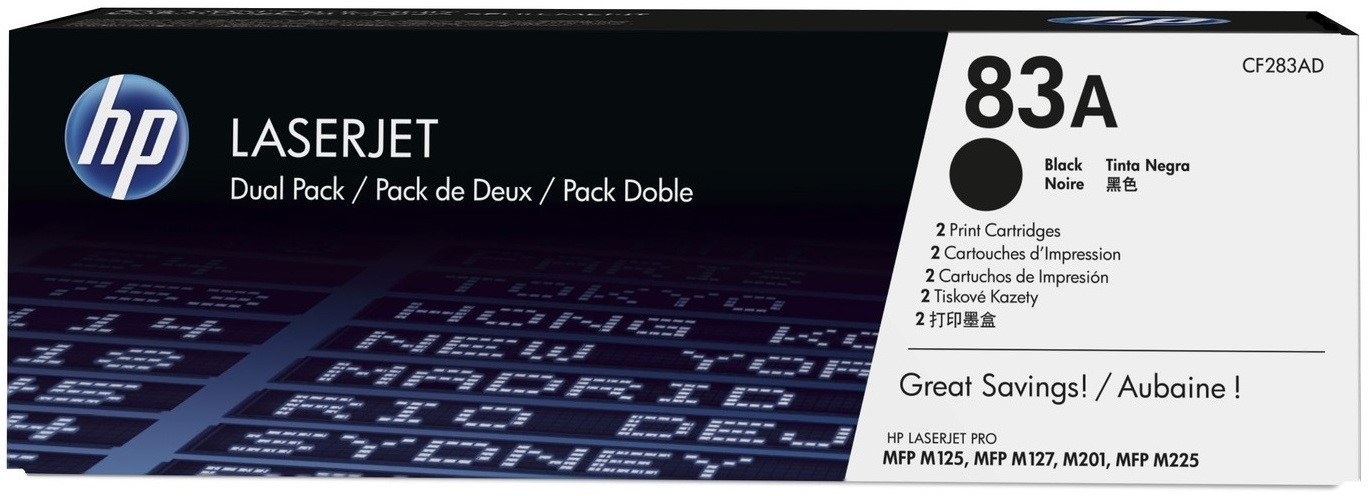 Oryginał Toner HP CF283AD czarny dwupak