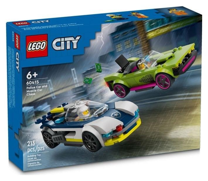 Klocki konstrukcyjne LEGO City 60415 Pościg Radiowozu Za Muscle Carem