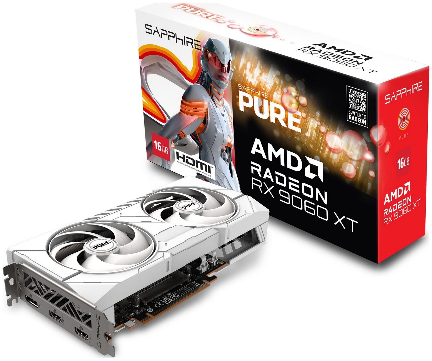 Sapphire Radeon RX 9060 XT Pure 16GB OC