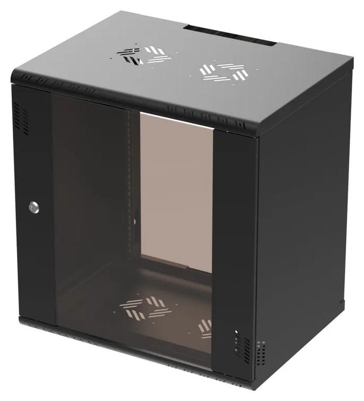 Wisząca Extralink Premium EX.39342 12U 600x450 Czarna | Szafa rack | beznarzędziowy montaż, montowana na ścianie