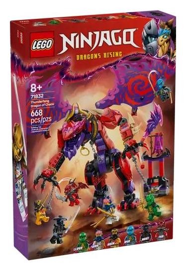 Klocki konstrukcyjne LEGO Ninjago 71832 Smok chaosu Kiełogrzmot