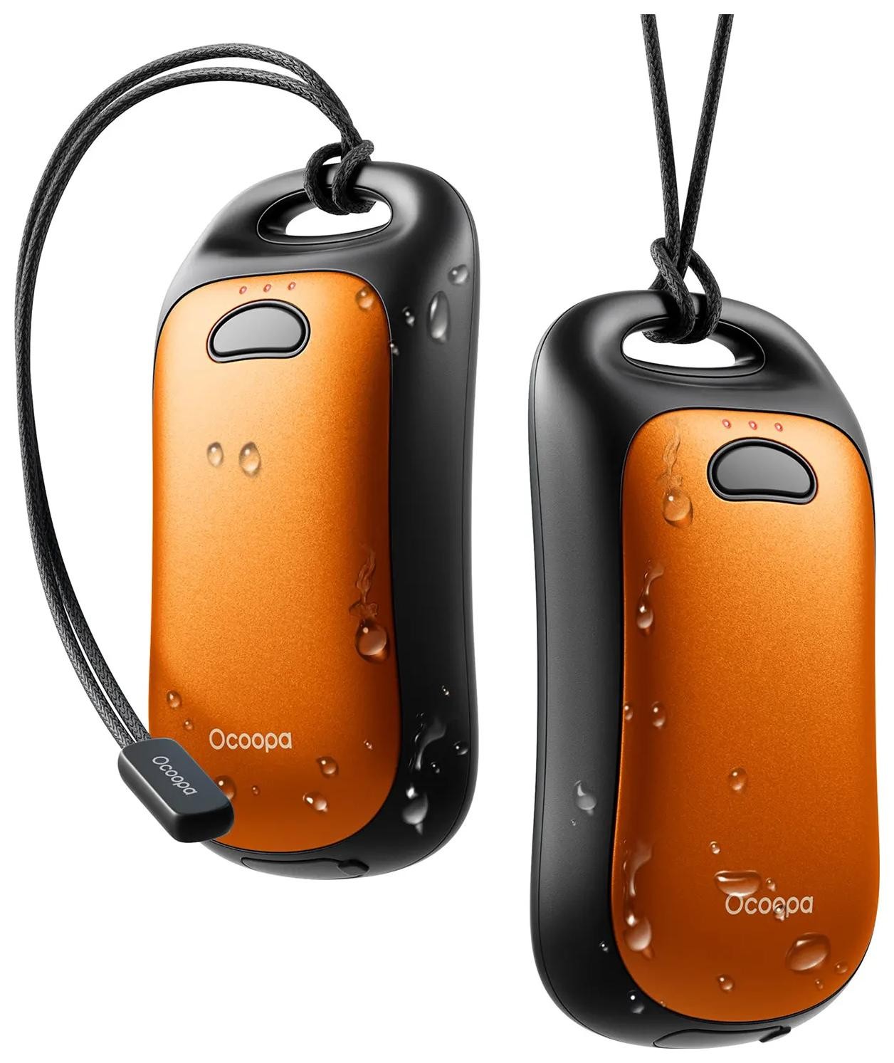 Ocieplacz dłoni Ocoopa UT4 Urban, 2x 3000 mAh, do 2*9h, 10W, IP45, pomarańczowy