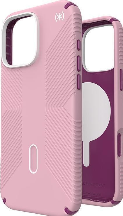 Etui typu plecki Speck Presidio2 Grip ClickLock & MagSafe do iPhone 16 Pro różowy