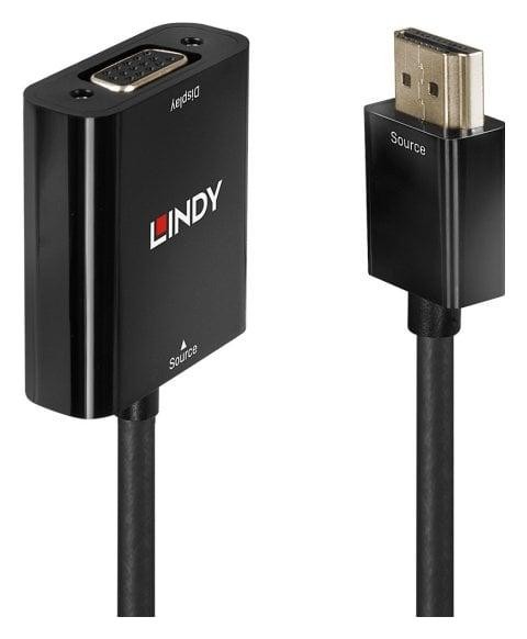 Lindy HDMI do VGA 100mm czarny