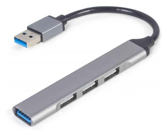 Gembird Hub USB 3.1 - 3 x USB 2.0 + 1 x USB 3.1 srebrny
