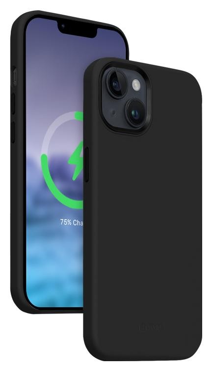 Etui typu plecki Crong Color Cover LUX Magnetic - Etui iPhone 15 Plus MagSafe (czarny)