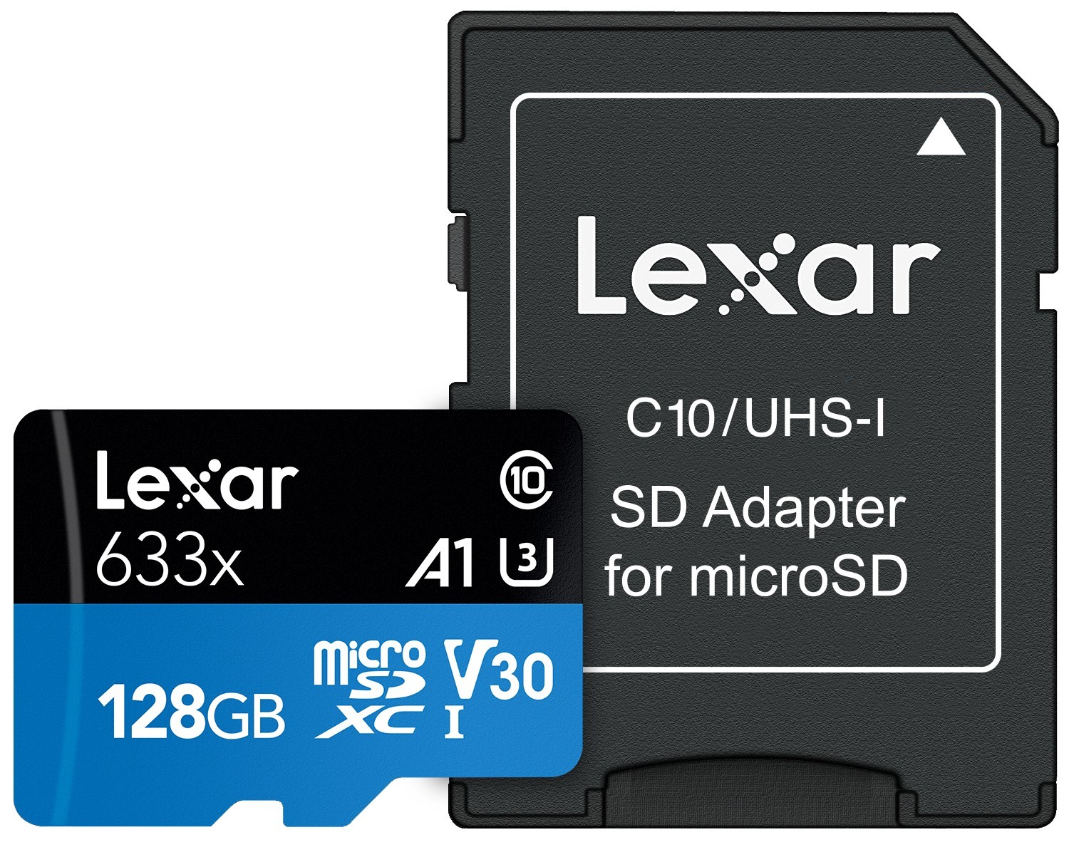 Lexar 128GB microSDXC High-Performance 633x UHS-I C10 A1 V30 U3