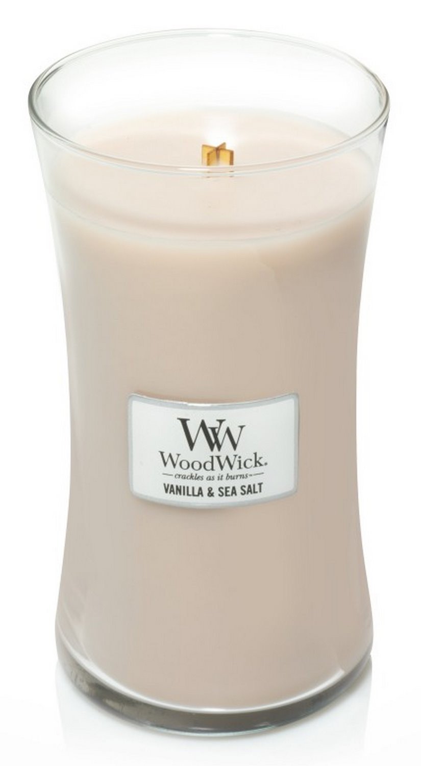 Świeczka duża WoodWick Vanilla & Sea Salt 610g