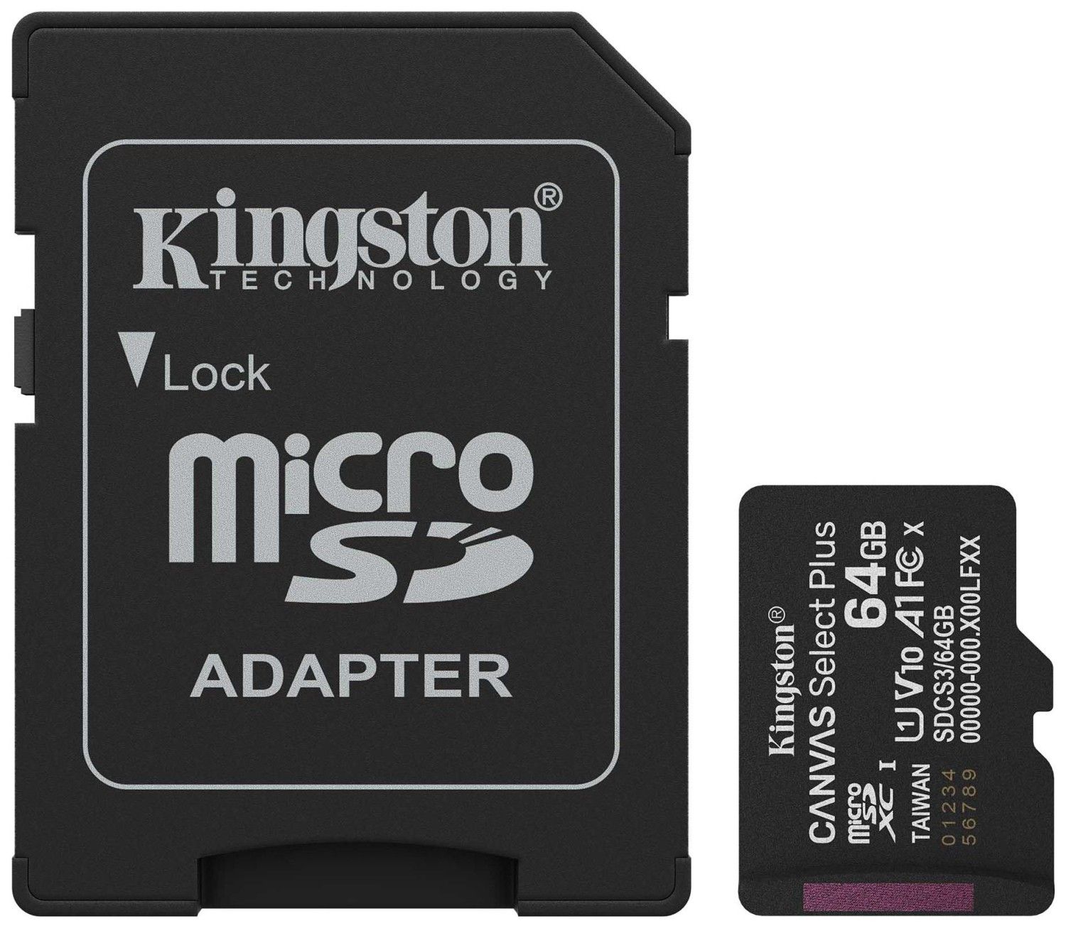 Kingston microSDXC Canvas Select Plus Gen3 64GB 100R Class 10 UHS-I
