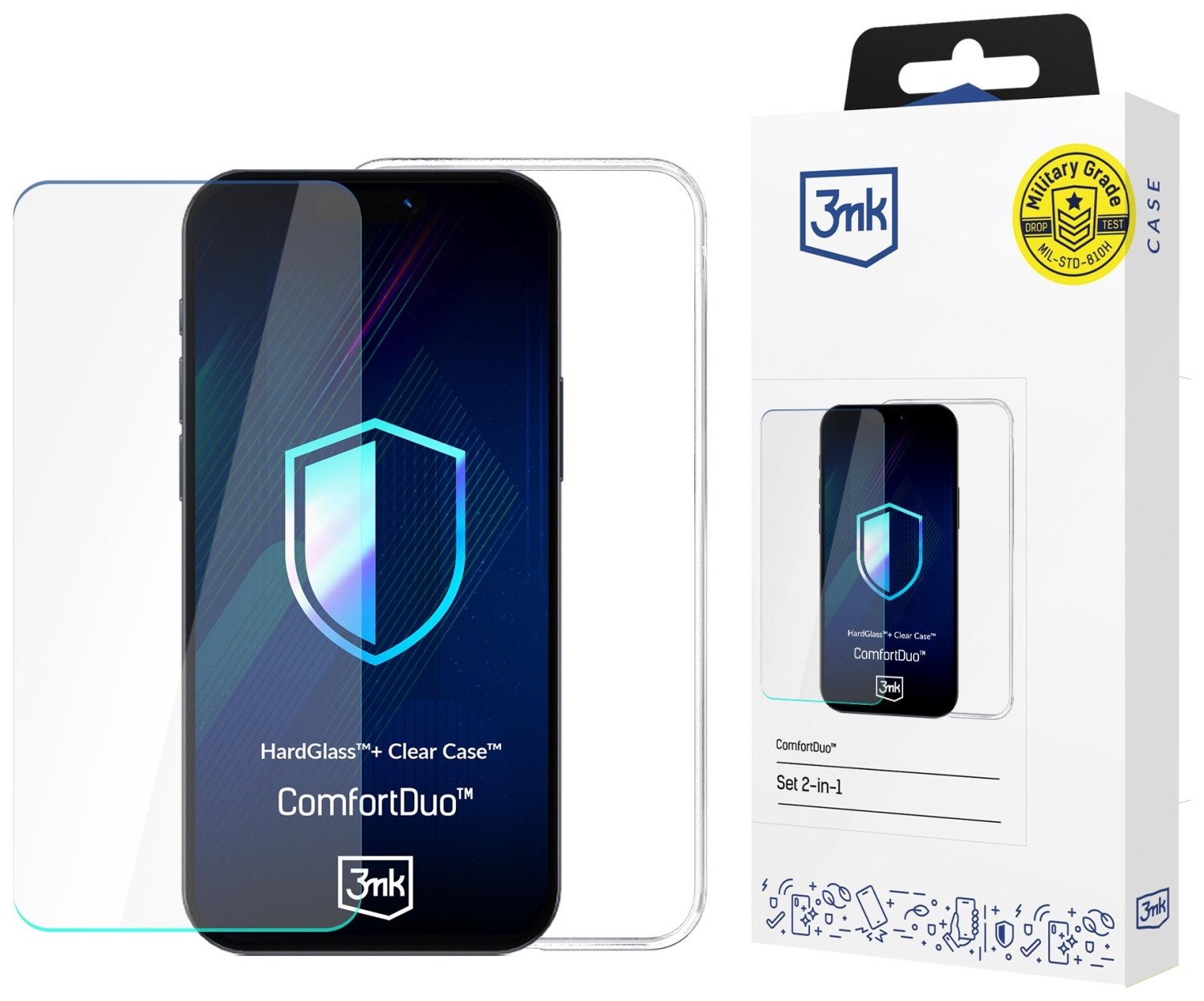 Plecki + szkło 3mk ComfortDuo Clear do Samsung Galaxy A36/A56