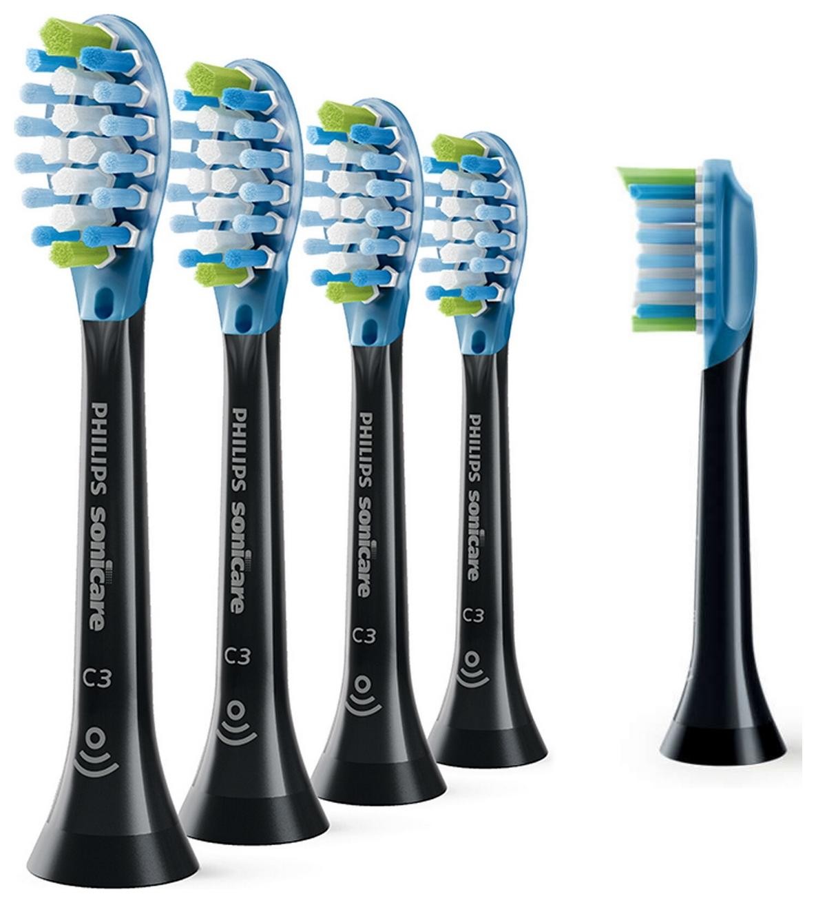 Końcówki do szczoteczek Philips Sonicare C3 Premium Plaque Defence HX9045/33 | 5 szt. | czarny