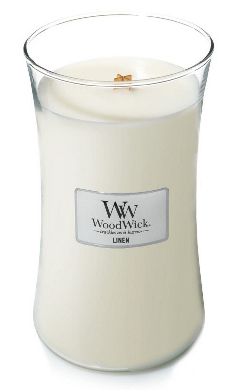 Świeczka duża WoodWick Linen Świeca Duża 610 g