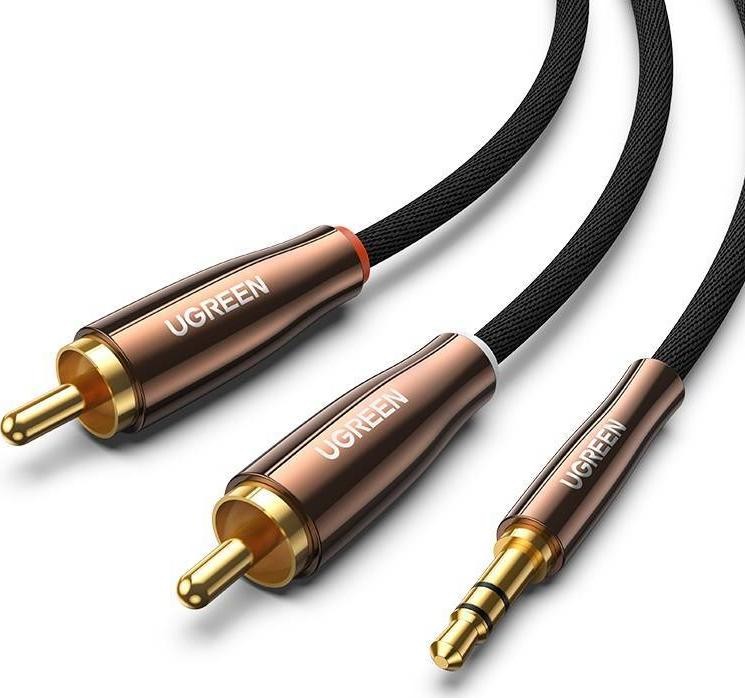 Ugreen 2x RCA (Cinch) jack 3.5mm, 2m czarny