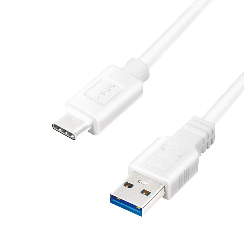 LogiLink USB-A - USB-C 0.5m biały