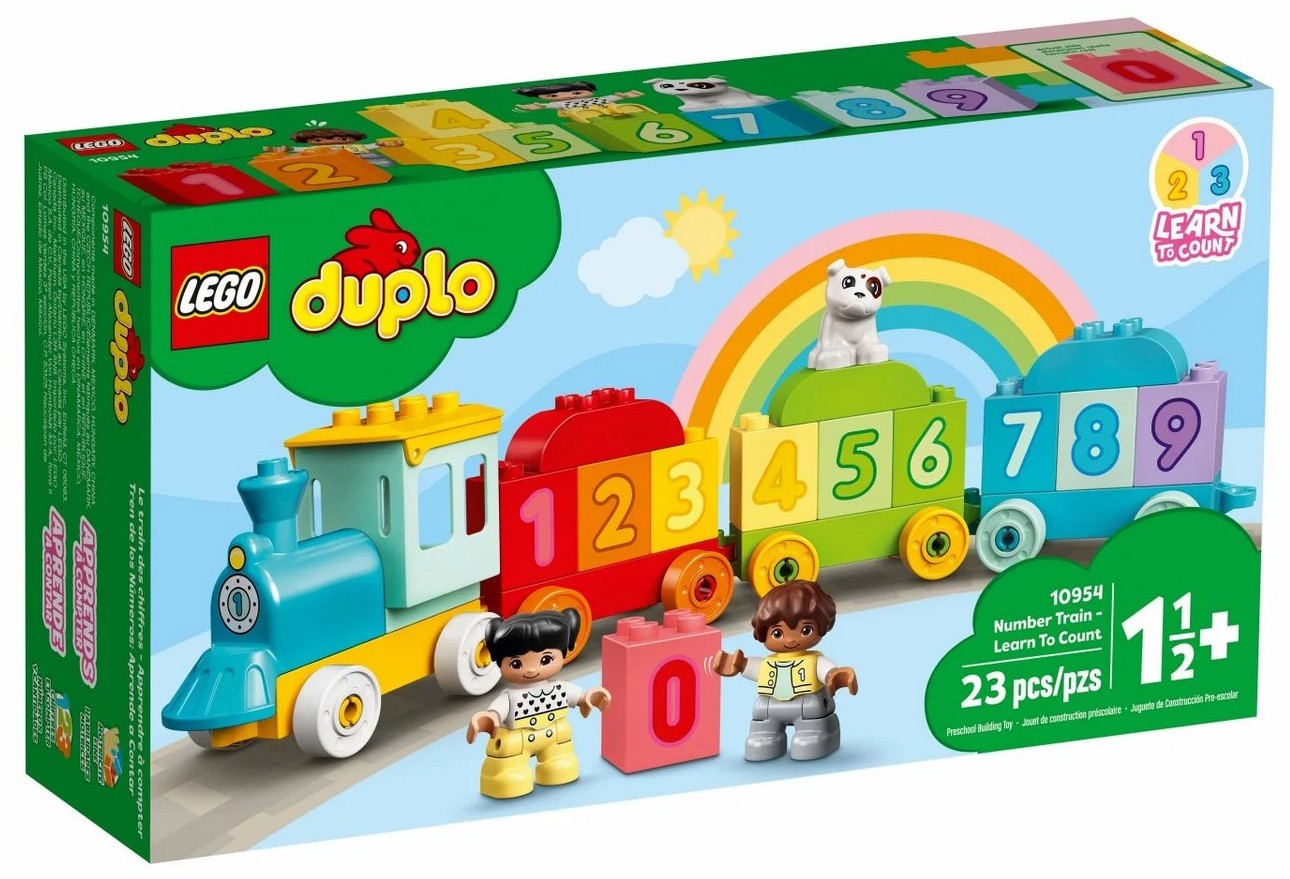 Klocki konstrukcyjne LEGO Duplo 10954 Pociąg z Cyferkami Nauka Liczenia