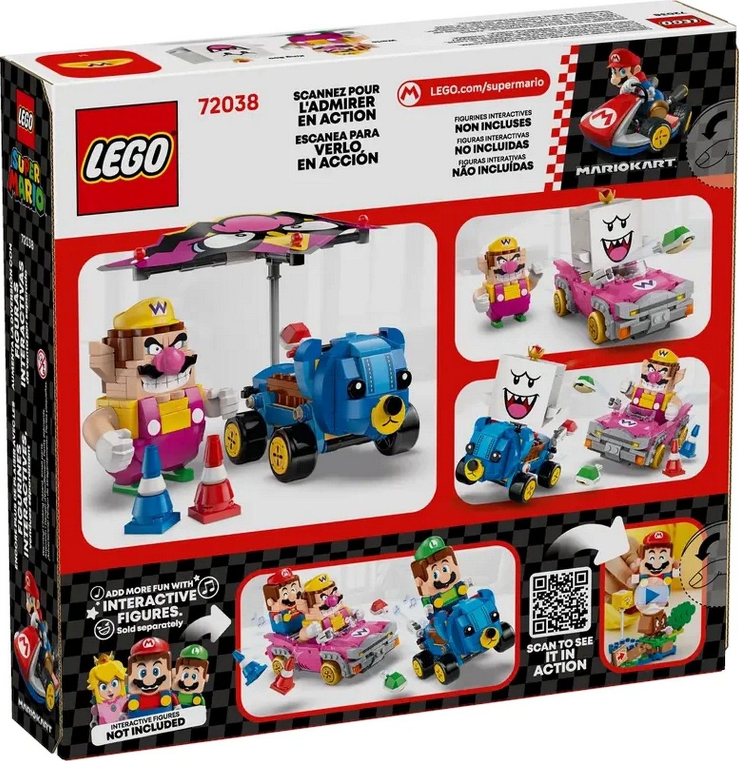 Klocki konstrukcyjne LEGO Super Mario 72038 Mario Kart Wario i King Boo