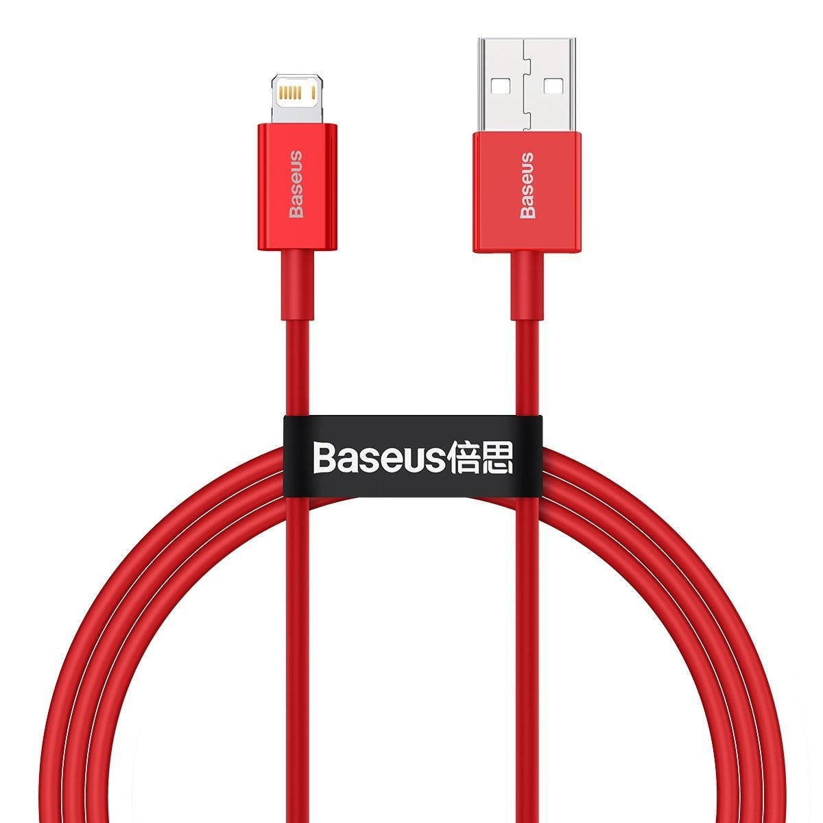 Baseus Superior Series USB do Lightning, 2.4A, 1m (czerwony)
