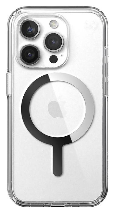 Etui typu plecki Speck Presidio Perfect-Clear MagSafe - Etui iPhone 15 Pro Max (Clear / Chrome Finish / Serene Silver)