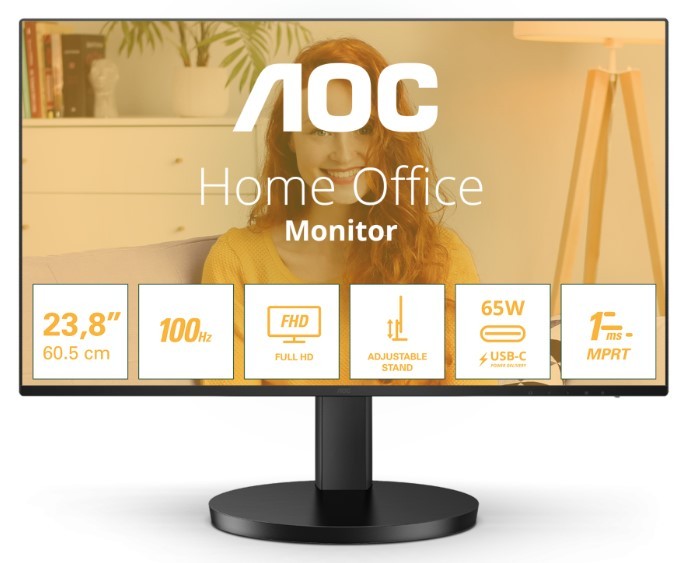 AOC 24B3CF2 - 100Hz | Full HD | 24'' | IPS | 1ms
