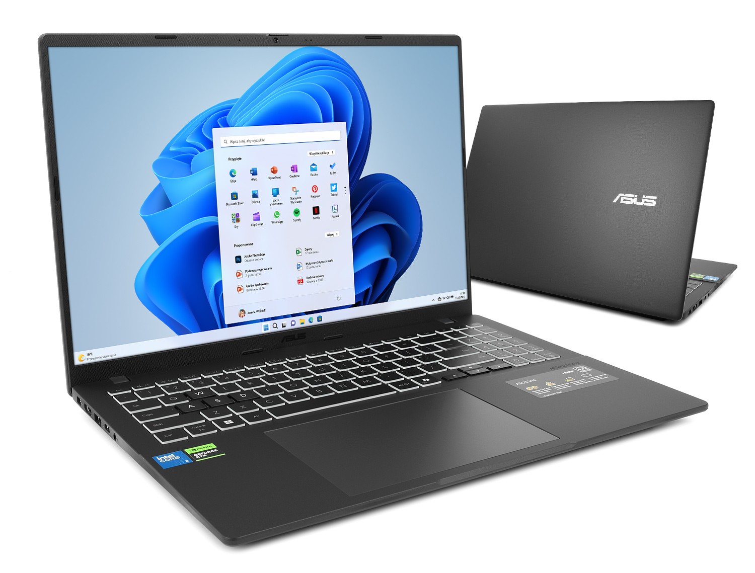 ASUS Vivobook 16 V3607VU-RP038W - Ultra 5-210H | 16'' 144Hz | 64GB | 512GB | W11H | RTX4050