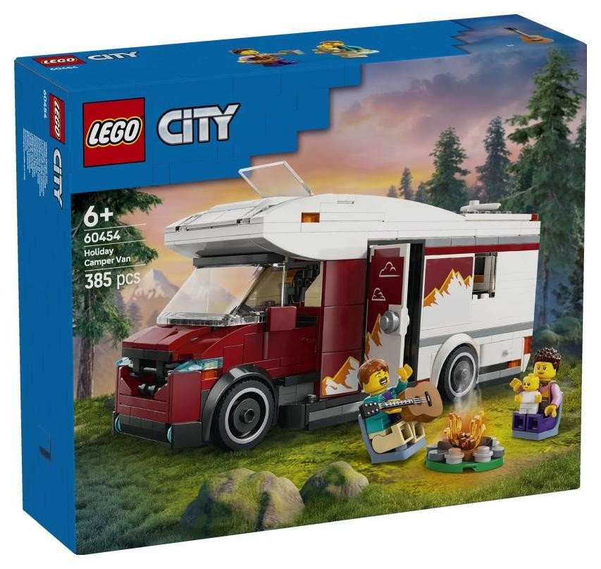 Klocki konstrukcyjne LEGO City 60454 Wakacyjny kamper pełen przygód