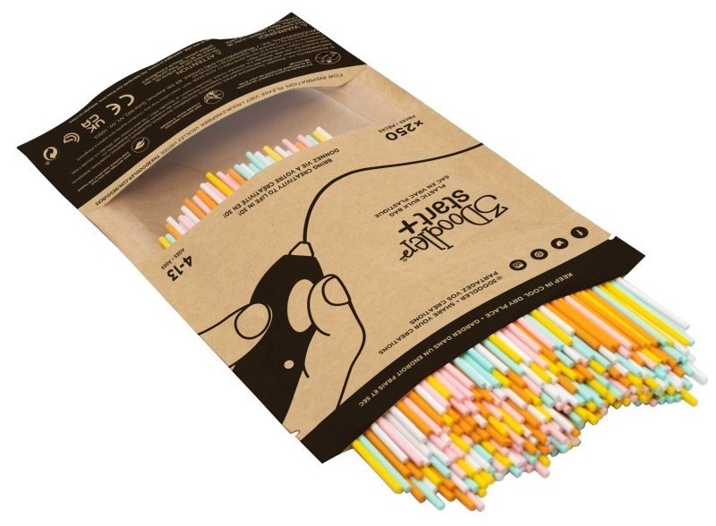 Eko 3Doodler Start Filament Eko | 2.5mm | 250 sztuk | 4 kolory Fire and Ice