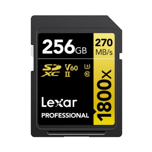 Lexar SDXC 256GB Professional 1800x UHS-II U3 (180/270 MB/s)