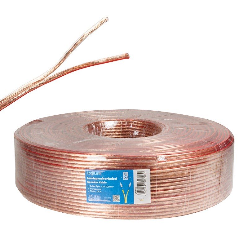 LogiLink audio 50x0.25 mm CCA 100.0m