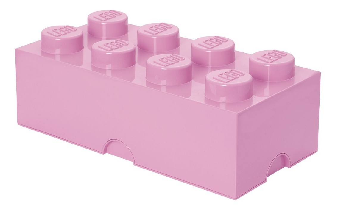 Pudełko na klocki Lego Storage Brick 8 jasnoróżowy