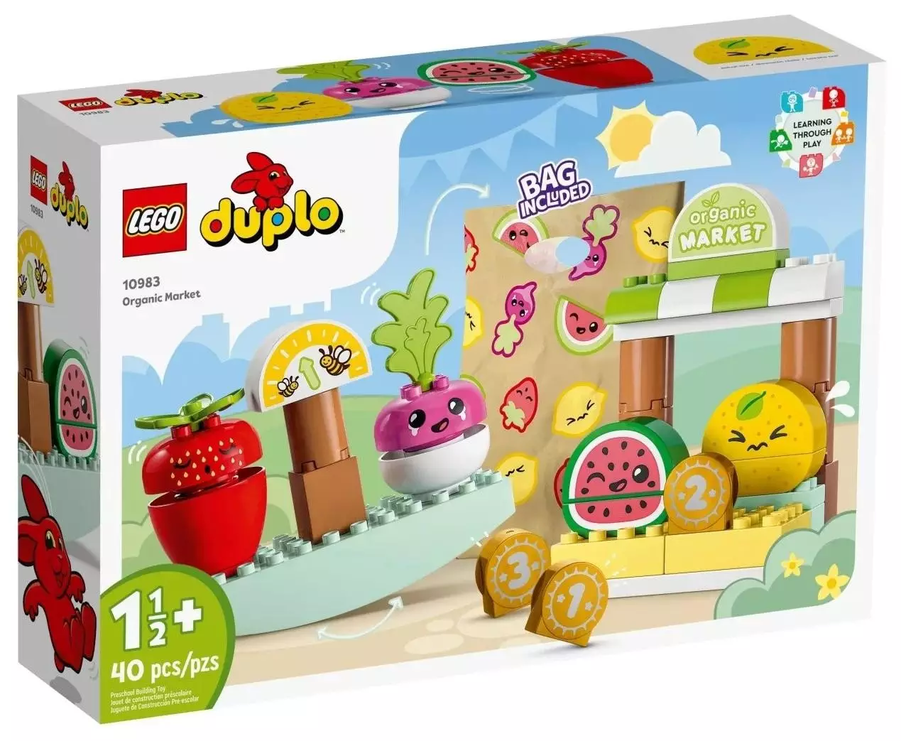Klocki konstrukcyjne LEGO Duplo 10983 Ryneczek bio
