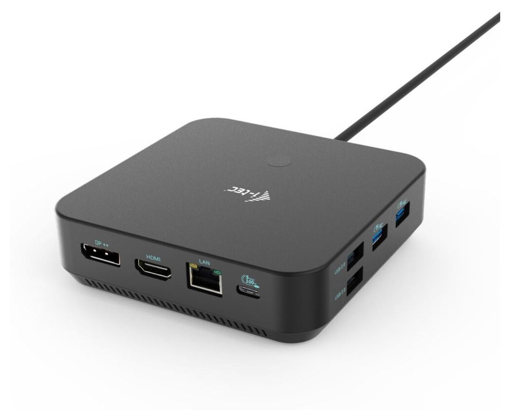i-tec USB-C Triple Docking Station 1x HDMI 2x DP 3x4K / 1x5K LAN Audio 6x USB Power Delivery 100 W + i-tec Universal Charger 100 W - Stacja dokująca..