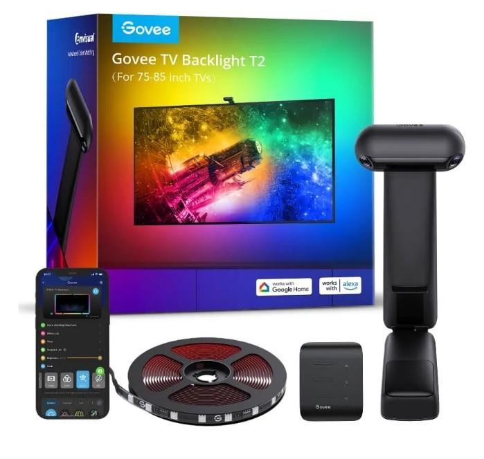 Govee H605C Envisual TV Backlight T2 | Taśma LED | dla TV 55-65 cali, RGBIC, Wi-Fi+Bluetooth