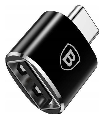 Adapter Baseus USB do USB Type-C 2,4A (czarny)