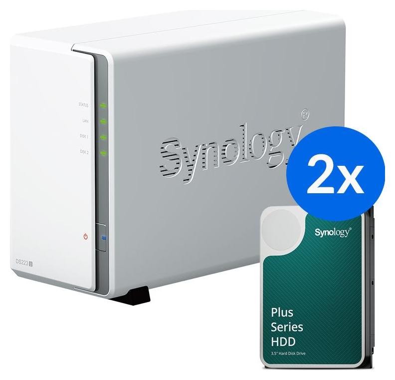 Synology DS223J+2x HAT3300-6T (2x 6TB)
