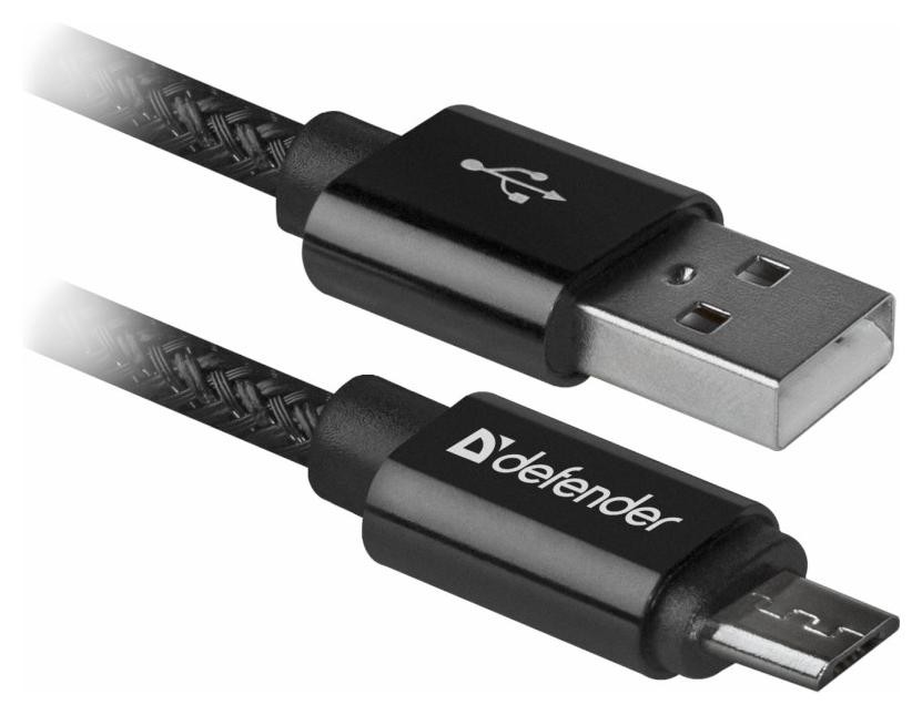 Defender USB AM-MICRO BM 1.0m 2.1A Czarny